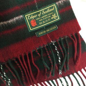 Edgar of Scotland Luxury Lambswool Scarf Made in Scotland Unisex